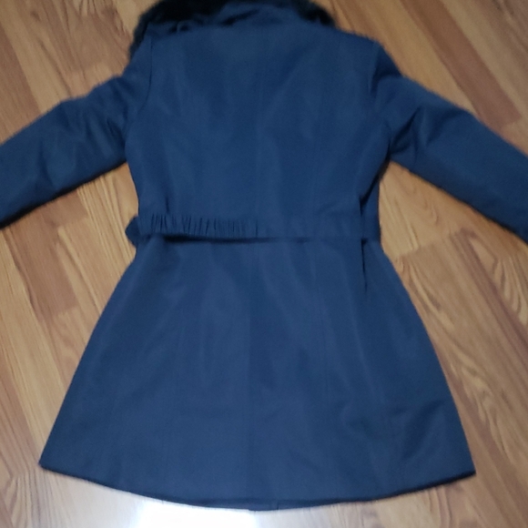 Womens XXS Dennis Basso jacket coat S blue - Picture 9 of 12